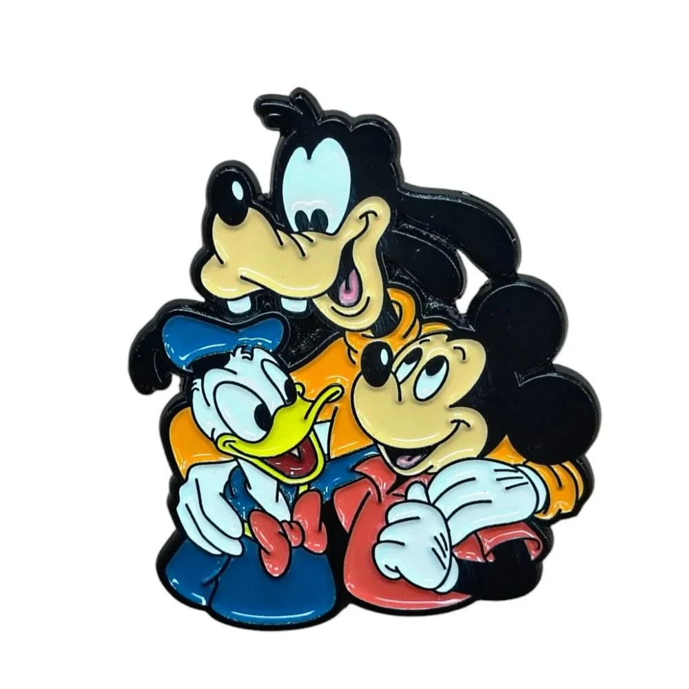 Disney Mickey Mouse, Goofy and Donald Group Character Enamel Pin
